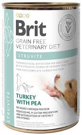 Brit Veterinary Diet Pies Struvite Turkey&Pea Mokra Karma z indykiem 400g