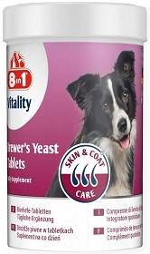 8in1 Vitality Drożdże piwne z czosnkiem dla psa 260 tabl.