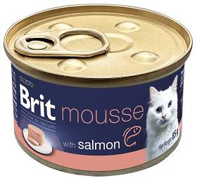 Brit Premium Kot Mousse Salmon Mokra Karma z łososiem 85g