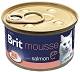 Brit Premium Kot Mousse Salmon Mokra Karma z łososiem 85g