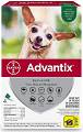 Bayer Advantix na kleszcze krople dla psa poniżej 4kg 0.4ml (4 pipety)