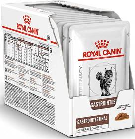 Royal Canin Veterinary Kot Gastro Intestinal Moderate Calorie Mokra Karma 12x85g PAKIET