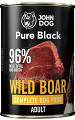 John Dog Pies Adult Pure Black Wild Boar Mokra Karma z dziczyzną 400g