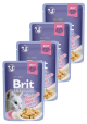 Brit Premium Kot with Chicken Fillets for Adult Cats Jelly Mokra Karma z kurczakiem 12x85g PAKIET