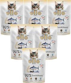 Ollo nr 6 Tuna&Mussels Mokra Karma z tuńczykiem i omułkami dla kota 12x85g PAKIET