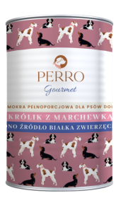 Perro Gourmet Adult Mokra Karma z królikiem i marchewką dla psa 400g