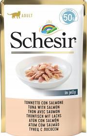 Schesir Tuna&Salmon Mokra Karma z tuńczykiem i łososiem dla kota 50g