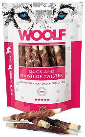 Woolf Duck and Rawhide Twister przysmak 100g