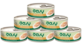 Oasy Natural Adult Chicken with Pineapple Mokra Karma z kurczakiem i ananasem dla kota 6x70g PAKIET