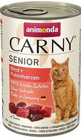 Animonda Carny Kot Senior Mokra Karma z wołowiną i sercami indyka 400g