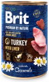 Brit Premium by Nature Pies Junior Turkey with Liver Mokra karma z indykiem i wątróbką 400g
