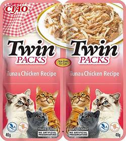Inaba Ciao Twin Packs Tuna&Chicken Recipe Mokra Karma dla kota op. 2x40g