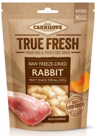 Carnilove Raw Freeze-Dried Rabbit & Pumpkin przysmak z królikiem i dynią 40g WYPRZEDAŻ