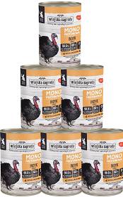 Wiejska Zagroda Kot Kitten Monoproteinowa Mokra karma z indykiem 12x400g PAKIET