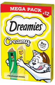 Dreamies Creamy Przysmak z serem i kocimiętką dla kota 120g MEGA PACK