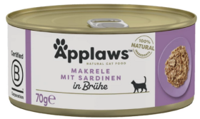 Applaws Natural Kot Food Mokra Karma z makrelą i sardynkami 70g