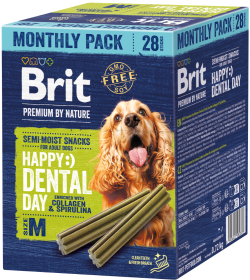 Brit Premium Happy Snacks Dental Przysmaki dla psa rozm. M 28szt.