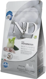 Farmina N & D Pies Mini White Adult Monoprotein Fish Sucha Karma z rybami 2kg