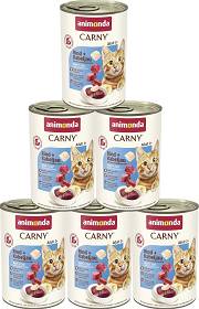 Animonda Carny Kot Adult Mokra Karma z wołowiną i dorszem z pietruszką 6x400g PAKIET