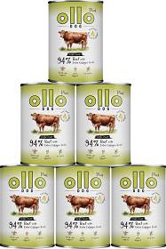 Ollo Plus Beef with Collagen Dog Adult Mokra Karma z wołowiną i kolagenem dla psa 12x400g PAKIET