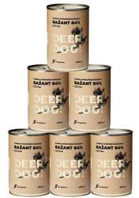 Deer Dog Adult Mokra Karma z bażantem i jeżyną dla psa 6x400g PAKIET