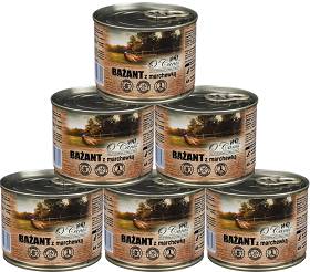 O'Canis Mokra Karma z bażantem i marchewką dla psa 6x200g PAKIET