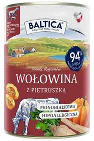 Baltica Pies Smaki Regionów Adult Mokra Karma z wołowiną i pietruszką 400g