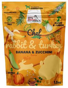 Syta Micha CHEF Junior Rabbit&Turkey Karma Sucha z królikiem i indykiem dla psa 1,5kg [Data ważności: 14.08.2025]