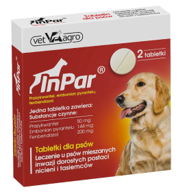 Vet-Agro Inpar na robaki i pasożyty tabletki dla psa 2 sztuki