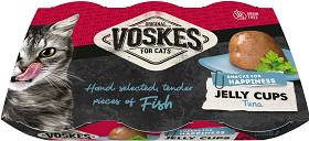 Voskes Original Adult Jelly Cups Tuna Przysmak z tuńczykiem dla kota 6x25g