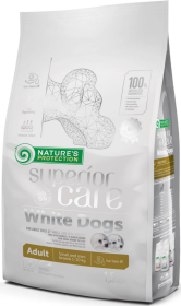 Nature's Protection Adult Small Superior Care Lamb Sucha Karma z jagnięciną dla psa z białą sierścią  1.5kg