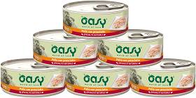 Oasy Natural Adult Chicken with Ham Mokra Karma z kurczakiem i szynką dla kota 24x150g PAKIET