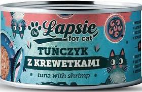 Łapsie Adult Mokra Karma z tuńczykiem i krewetkami dla kota 80g