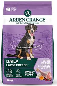 Arden Grange Pies Junior Large Chicken Sucha Karma z kurczakiem 12kg