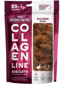 Wiejska Zagroda Collagen Biscuits Przysmaki z kaczką dla psa 90g