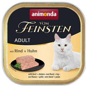 Animonda Vom Feinsten Kot Adult Mokra Karma z wołowiną i kurczakiem 100g