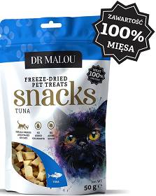 Dr Malou Freeze Dried Liofilizowane  Przysmaki z tuńczykiem dla kota 50g