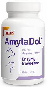 Dolfos AmylaDol enzymy trawienne dla psa i kota 90 tab.
