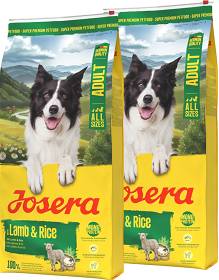 Josera Pies Adult Lamb & Rice Sucha Karma z jagnięciną 2x12.5kg DWU-PAK