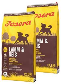 Josera Pies Adult Lamb & Rice Sucha Karma z jagnięciną 2x12.5kg DWU-PAK
