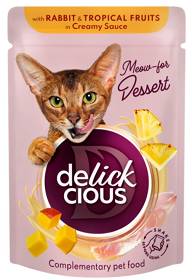 Delickcious Rabbit&Fruits in Creamy Sauce Mokra Karma z królikiem i owocami 80g
