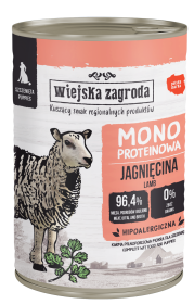 Wiejska Zagroda Pies Puppy Mokra karma Monoproteinowa z jagnięciną 400g