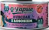 Łapsie Adult Mokra Karma z kurczakiem i łososiem dla kota 80g