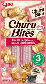 Inaba Ciao Churu Bites Chicken Wraps Tuna & Salmon przysmak 3x10g