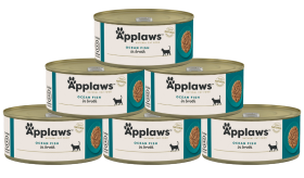 Applaws Natural Kot Food Mokra Karma z rybami oceanicznymi 6x70g PAKIET