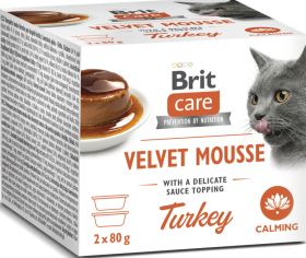 Brit Care Kot Velvet Mousse Turkey Mokra Karma z indykiem 2x80g