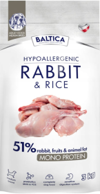 Baltica Hypoallergenic Adult Medium Rabbit&Rice Sucha Karma z królikiem dla psa 3kg