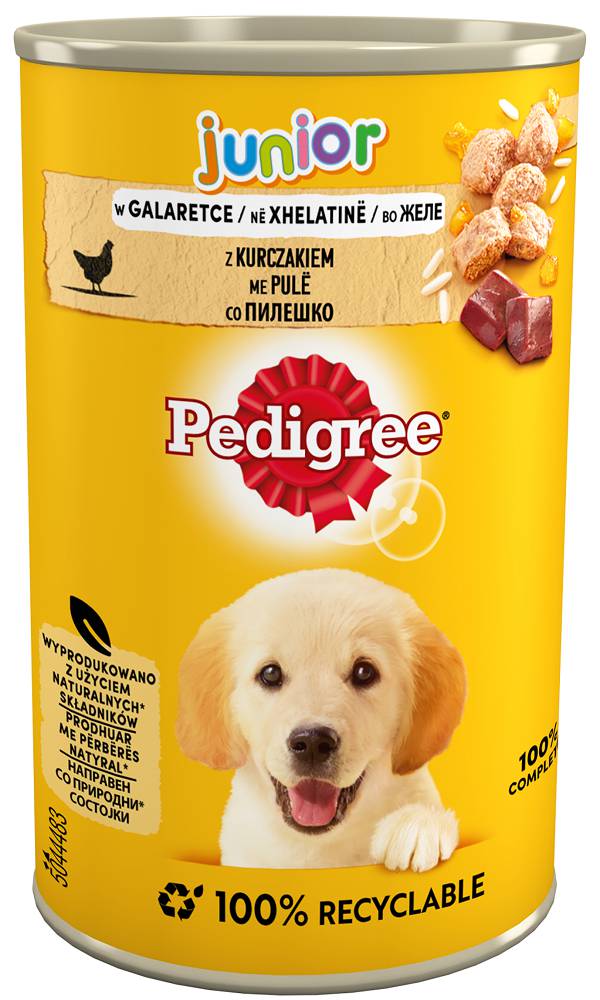 Pedigree Pies Junior Mokra Karma Z Kurczakiem (galaretka) 400g