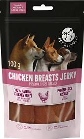 Pet Republic Chicken Breasts Jerky Przysmak z kurczakiem dla psa 100g