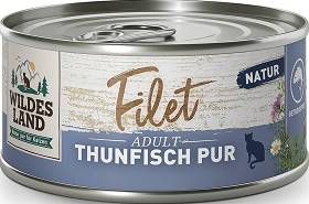 Wildes Land Adult Thunfish Pur Mokra Karma Filety z tuńczyka w sosie dla kota 80g